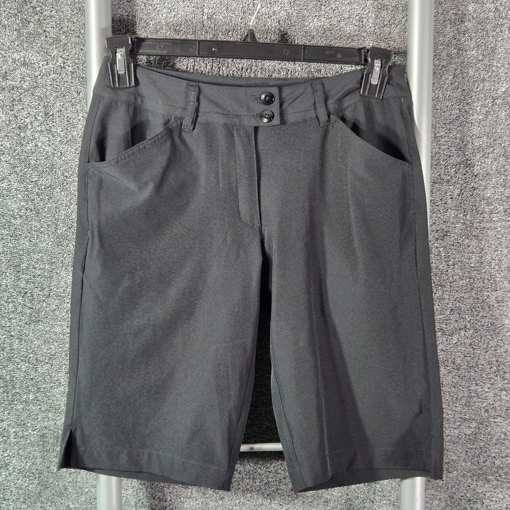 Callaway Black Ladies Core Golf Shorts Size 2 Stretch Performance Activewear